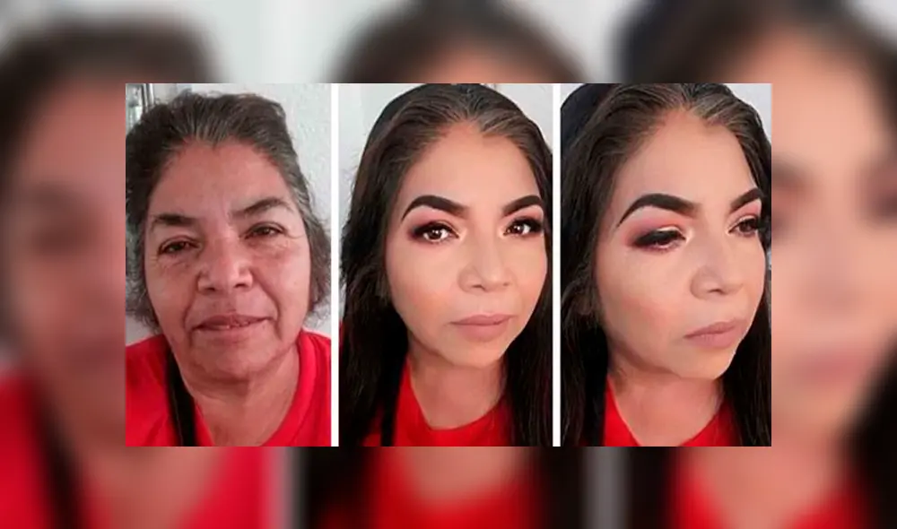 Este es el radical cambio de look que sufrió una anciana y se volvió viral en Facebook. Este es el radical cambio de look que sufrió una anciana y se volvió viral en Facebook.
