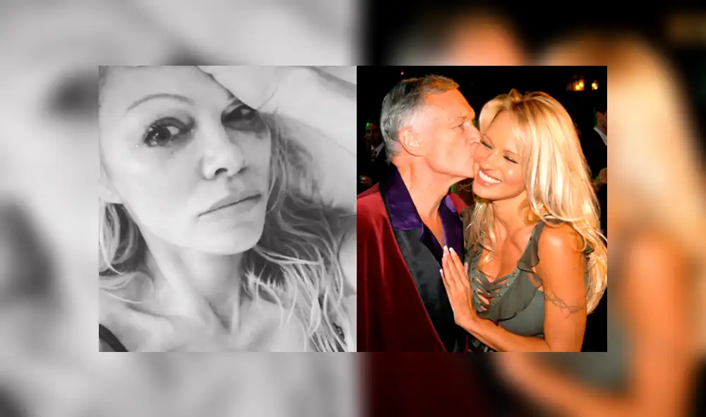 Pamela Anderson despide con extraño video a Hugh Hefner y alarma a fans