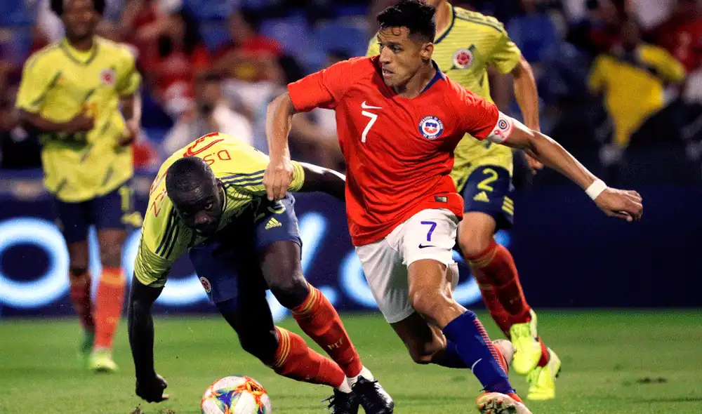 Chile igualó 0-0 con Colombia en un amistoso internacional, pero Alexis Sánchez vivió un incómodo momento previo al partido. | Foto: EFE