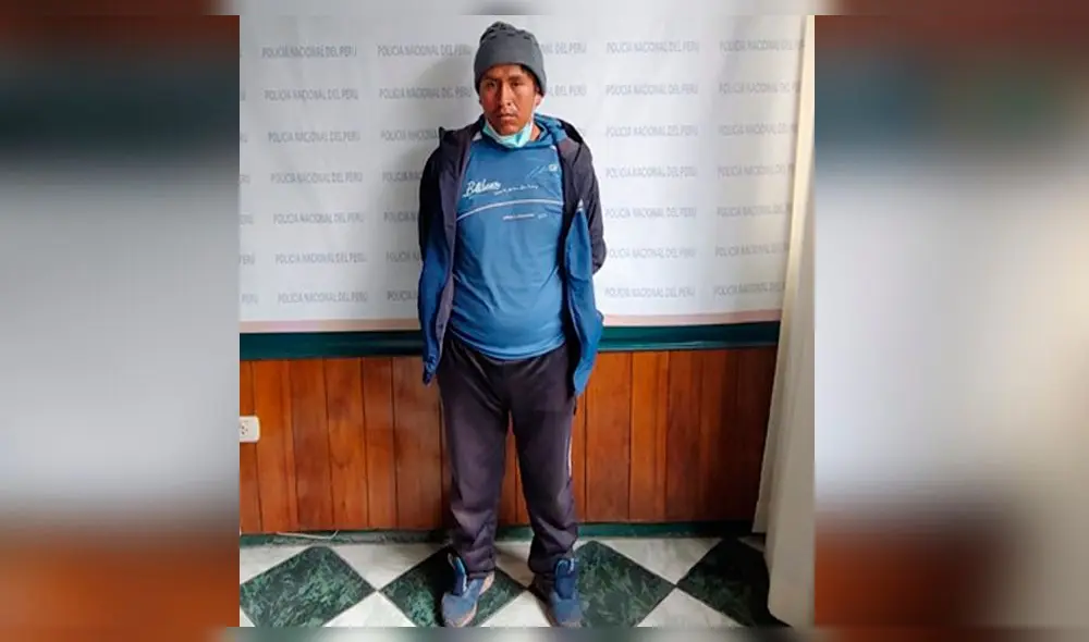 Sujeto fue detenido en Huata. Foto: Policía