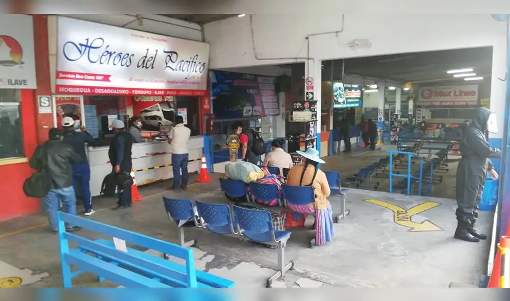 Terminal de Tacna volvió a atender al público. Terminal de Tacna volvió a atender al público.