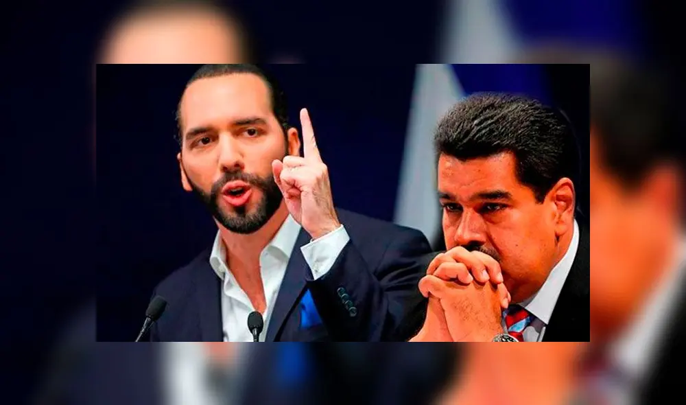 "Más respeto señor Nicolás Maduro", enfatizó Nayib Bukele (i) en respuesta a las declaraciones del líder chavista. Foto: difusión "Más respeto señor Nicolás Maduro", enfatizó Nayib Bukele (i) en respuesta a las declaraciones del líder chavista. Foto: difusión