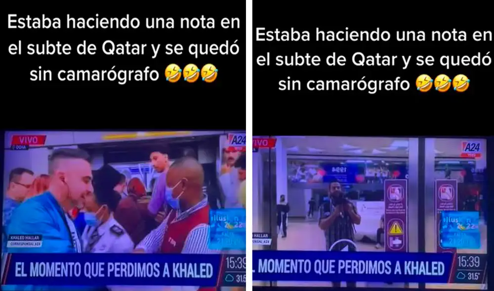 Los conductores del programa dieron a conocer el incidente en Qatar y lo tomaron a la broma frente a cámaras. Foto: composición LR/TikTok/@justluks09_ok
