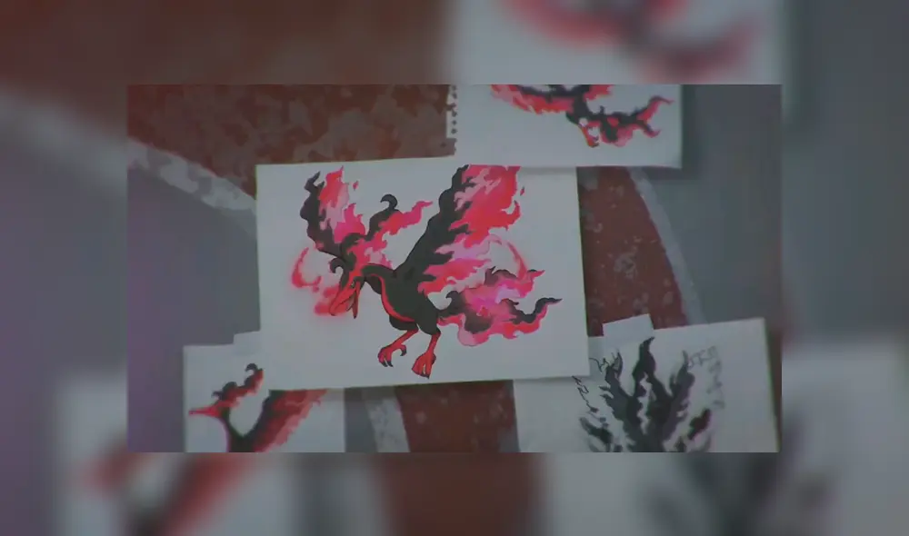 Forma Galar de Moltres, cuyo posible tipo sería fuego/siniestro.