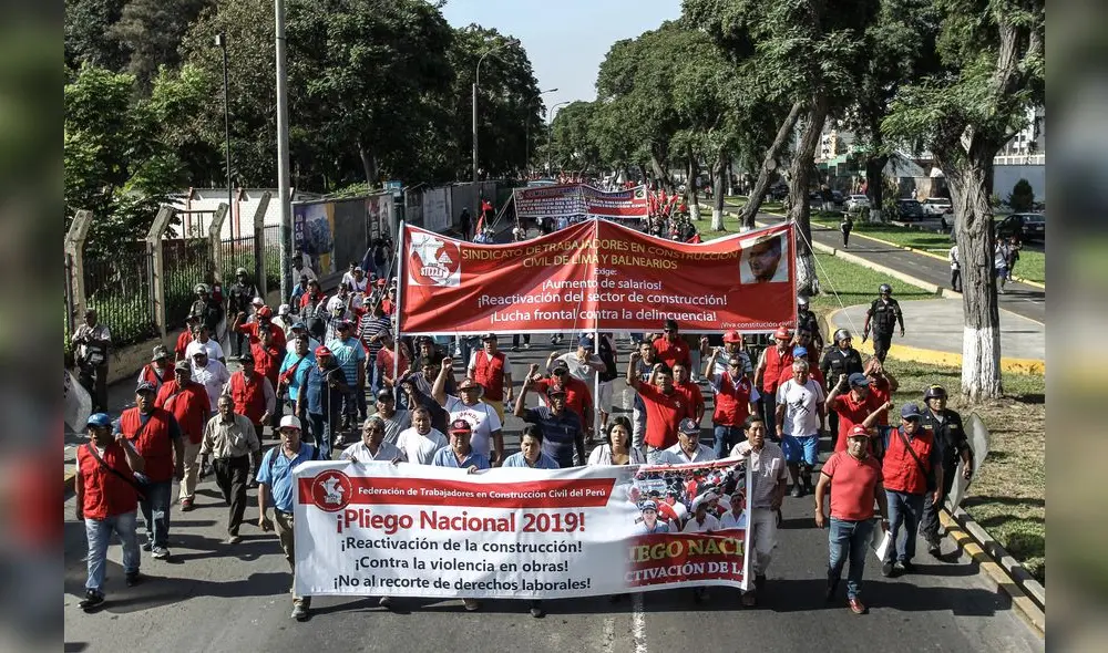  CGTP marcharon contra la reforma laboral [FOTOS]