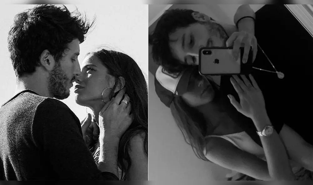 Sebastián Yatra y Tini Stoessel son captados besándose en un avión