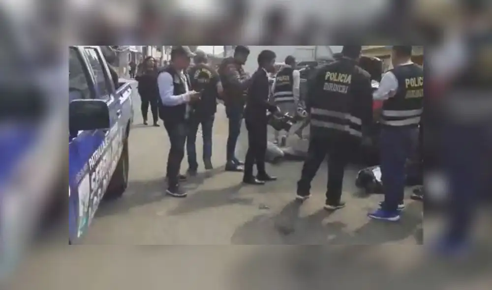 Delincuentes fueron atrapados en cayeron en la calle Atahualpa tras aplicarse el plan cerco. (Foto: Serenazgo de Los Olivos)