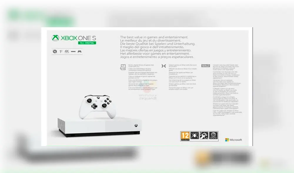 Xbox One S All Digital: filtran el precio y fecha de lanzamiento que tendría la consola 