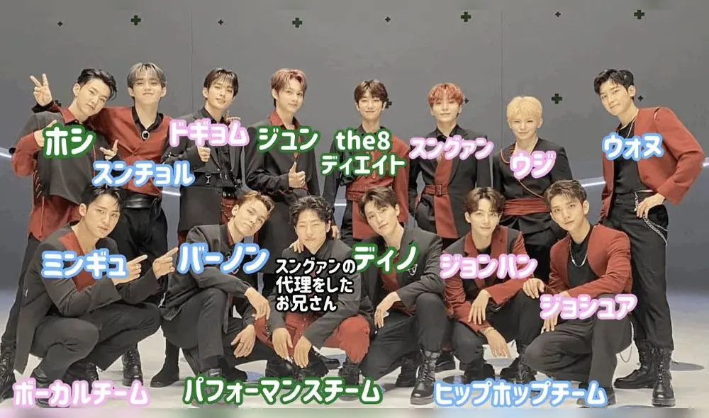 Desliza para ver más fotos de SEVENTEEN en el FNS Song Festival. Créditos: Pledis