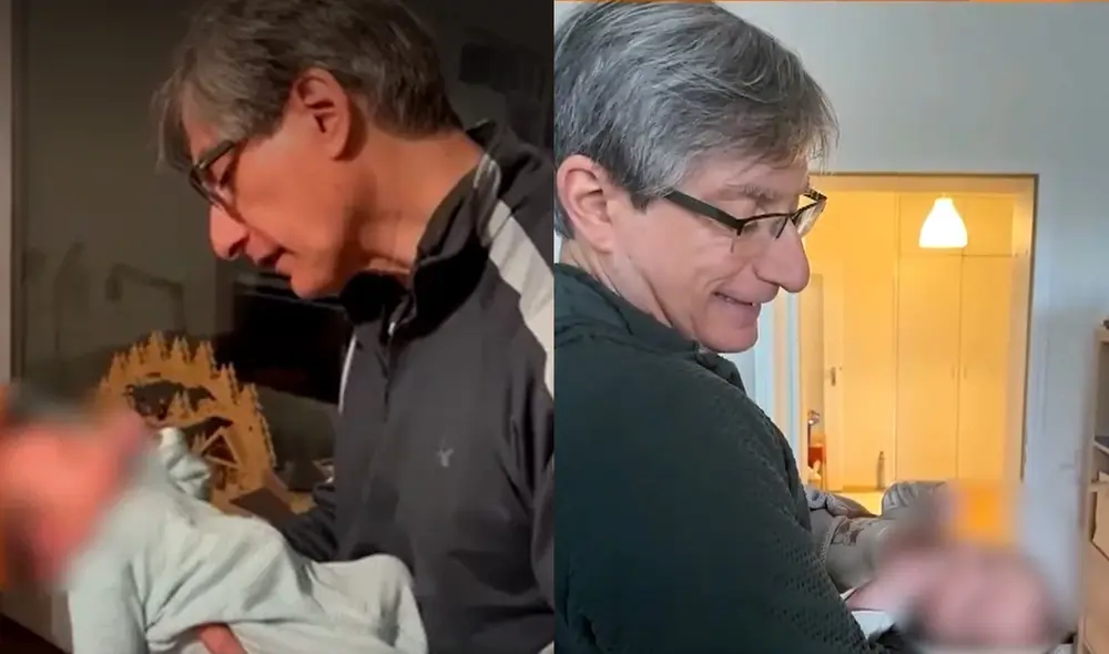 Federico Salazar se convirtió por primera vez en abuelo y viajó a Alemania para conocer a su nieto. Foto: composición LR/ América TV.