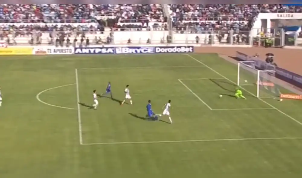 El exaliancista Aldair Rodríguez filtró el balón entre los pies de Godoy y decretó el 3-1 para Binacional. El exaliancista Aldair Rodríguez filtró el balón entre los pies de Godoy y decretó el 3-1 para Binacional.