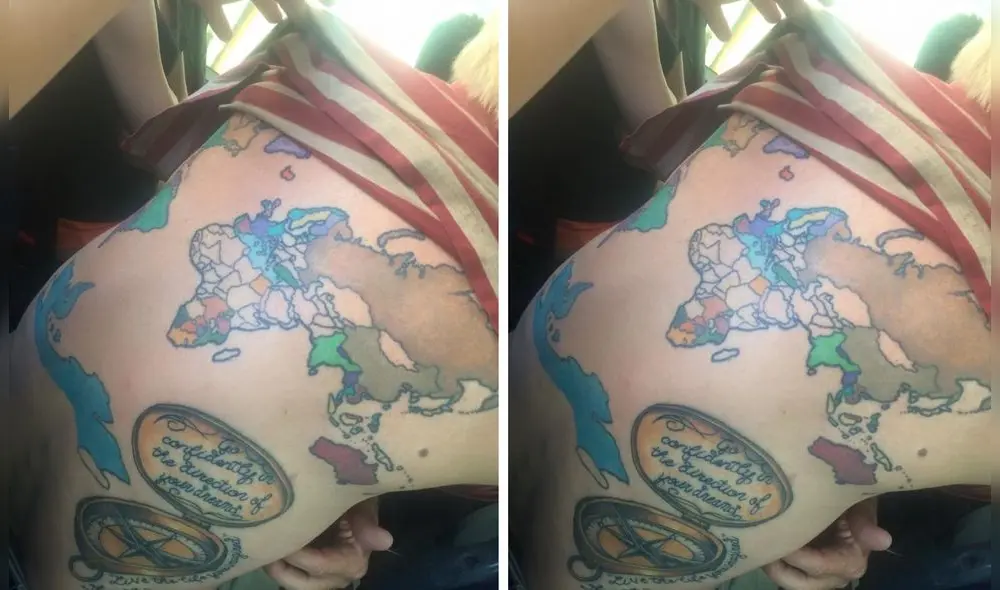 Bill dirige el blog World Tattoo Traveler, donde relata sus aventuras en todo el mundo. Foto: Captura.