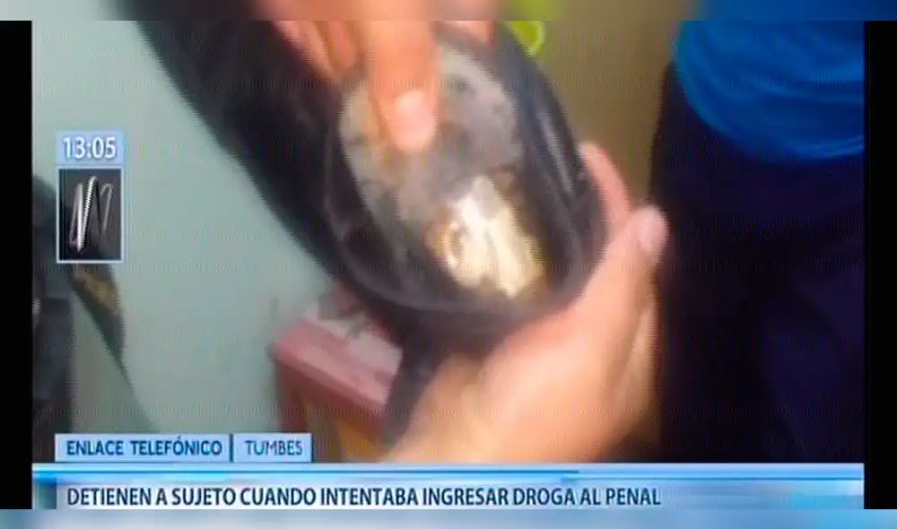 Tumbes: anciano intentó ingresar droga a penal dentro de su zapato [VIDEO]