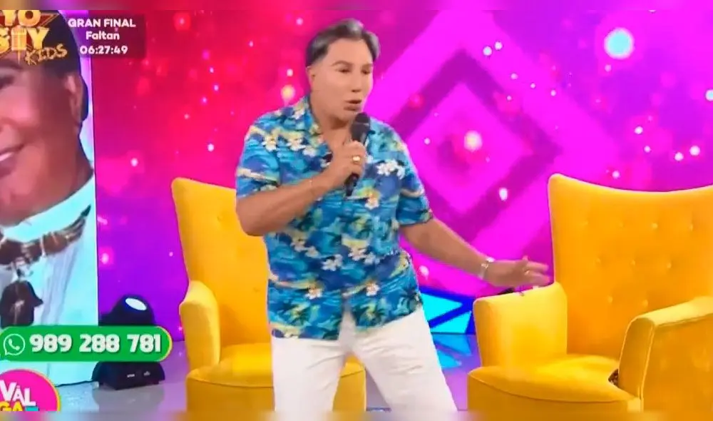 El cantante de la Nueva Ola puso a bailar su emblemático tema a los panelistas del magazine de Latina.