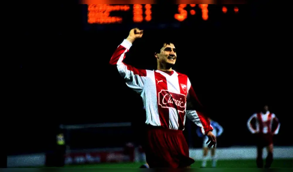 Darko Pancev anotó 34 goles con el Estrella Roja de Belgrado en la temporada 1990/1991. (Foto: Internet)