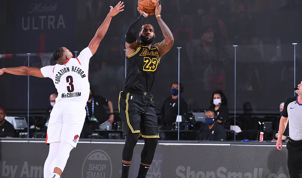 Los Angeles Lakers y los Trail Blazers se enfrentan por la NBA Playoffs 2020. (FOTO: AFP).