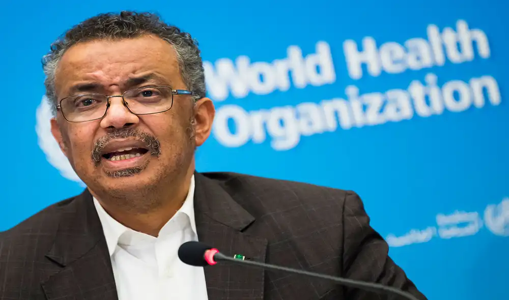 Tedros Adhanom Ghebreyesus se refirió "particularmente" a la situación de la COVID-19 "en el hemisferio norte". Foto: EFE