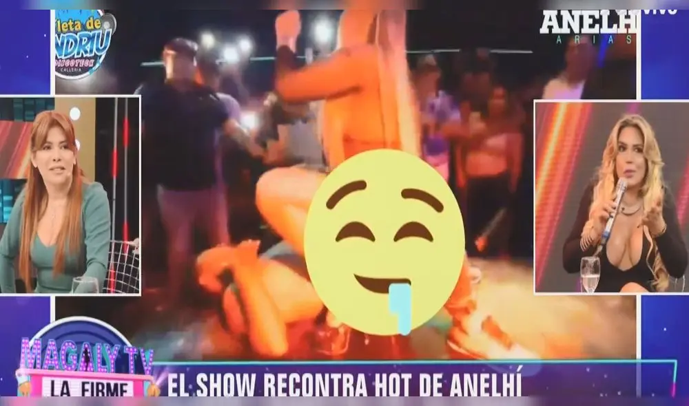 Anelhí Arias encandiló a trabajador de “Magaly TV, la firme” con sensual show