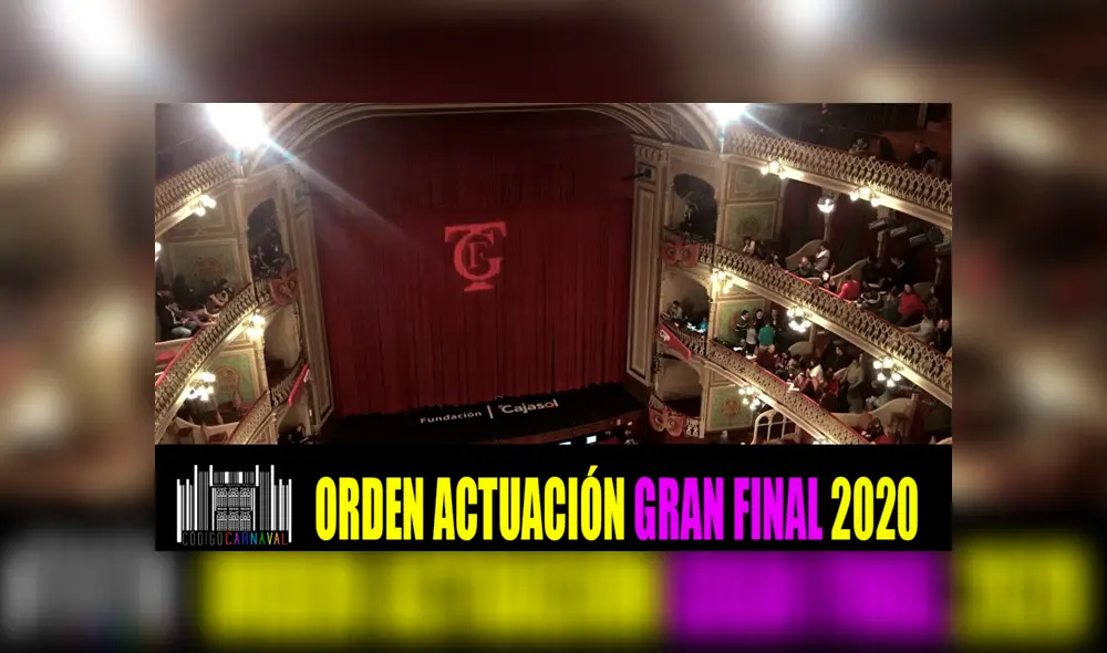 COAC 2020: este será el orden de actuación de las agrupaciones en la Gran Final