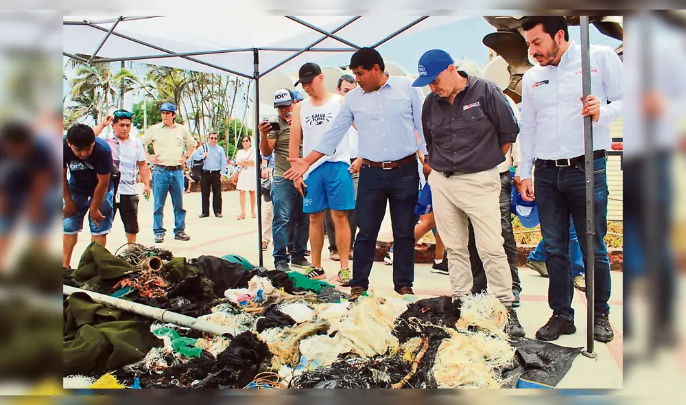 Sacaron basura en zona de muelle.