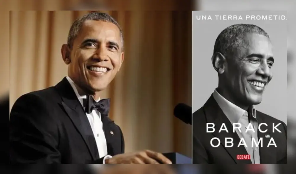 El expresidente Barack Obama y la portada de su anunciada memorias. El expresidente Barack Obama y la portada de su anunciada memorias.