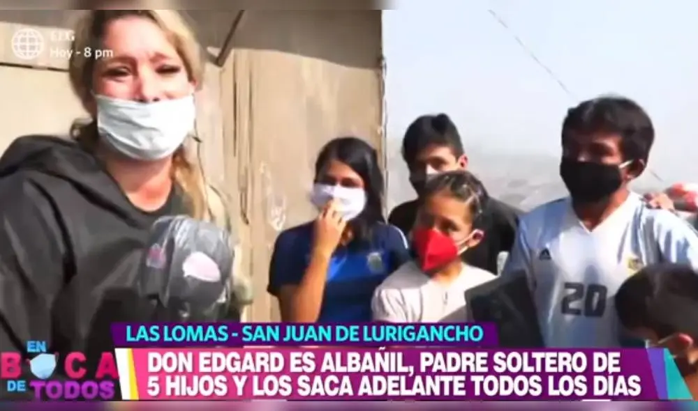 Sofía Franco llora en En boca de todos al ayudar a padre soltero con sus cinco hijos