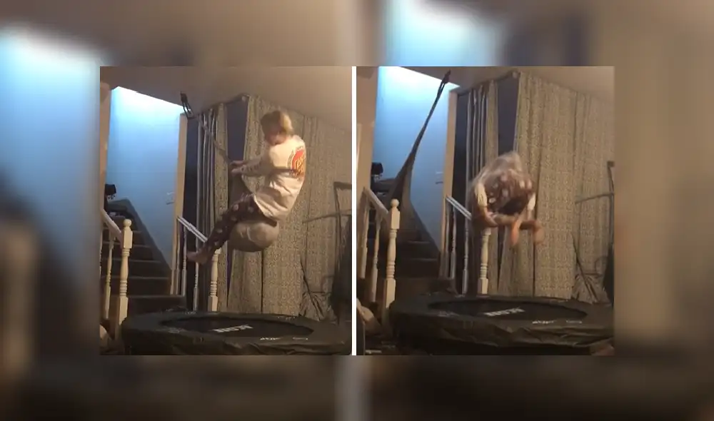 Desliza a la izquierda para ver más imágenes de la increíble acrobacia que hizo este joven durante la cuarentena. Desliza a la izquierda para ver más imágenes de la increíble acrobacia que hizo este joven durante la cuarentena.