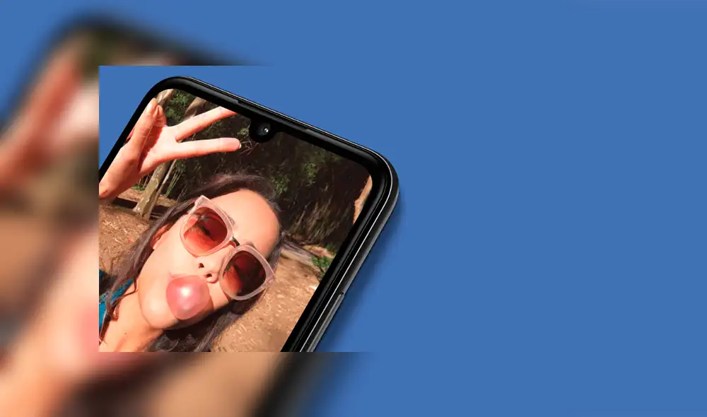 La cámara frontal de 8MP del Moto E6 Plus. La cámara frontal de 8MP del Moto E6 Plus.