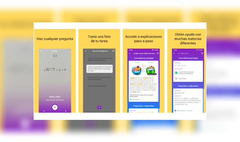 Socratic te ayuda mediante guías a hacer tu tarea. Foto: Google.