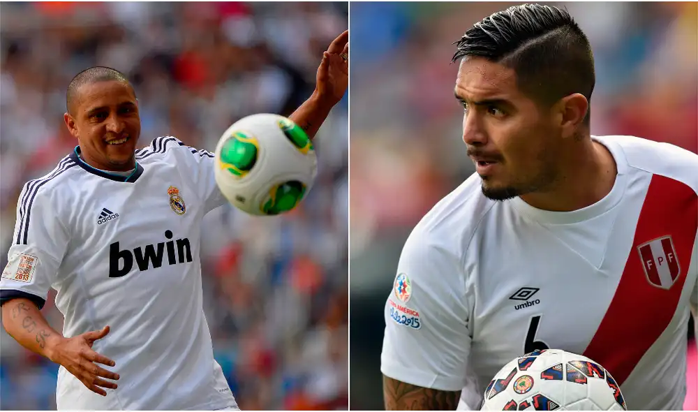 Roberto Carlos señaló que Juan Manuel Vargas podía ser su sucesor y que pudo jugar en el Real Madrid. | Foto: AFP