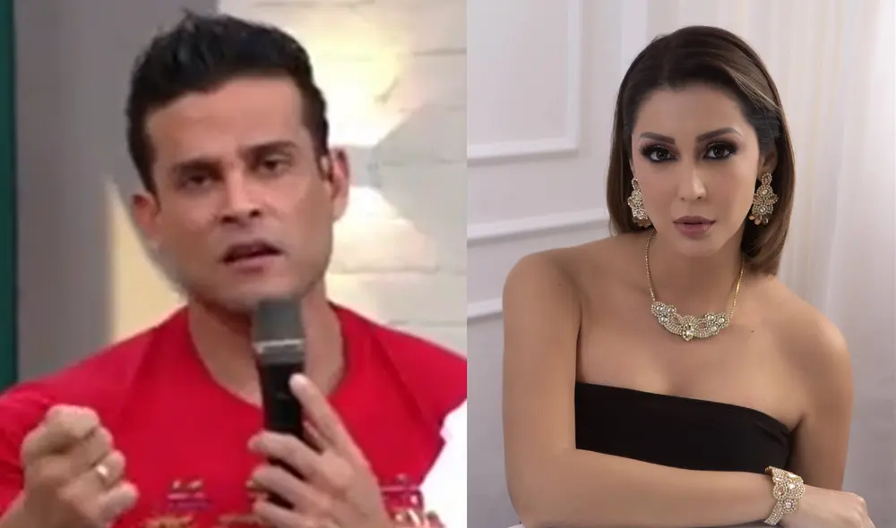 Christian Domínguez le agradeció a Karla Tarazona por el apoyo que le ha brindado estos años. Foto: Composición LR / América TV / Instagram.