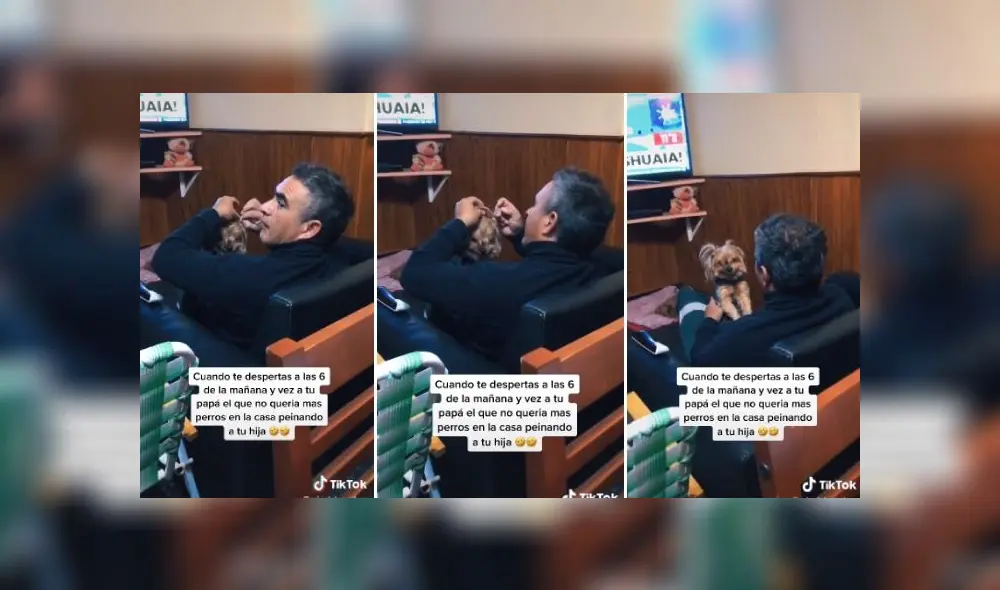 Desliza las imágenes para ver más de esta tierna escena. (Foto: captura) Desliza las imágenes para ver más de esta tierna escena. (Foto: captura)