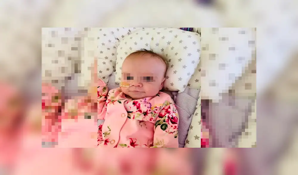 La ‘bebé guerrera’ nació con un problema cardíaco llamado “tetralogía de fallots”.