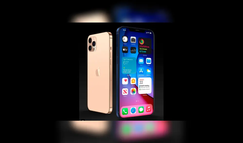 iPhone 12 Pro en color dorado. Foto: Instagram / Apple_idesigner.