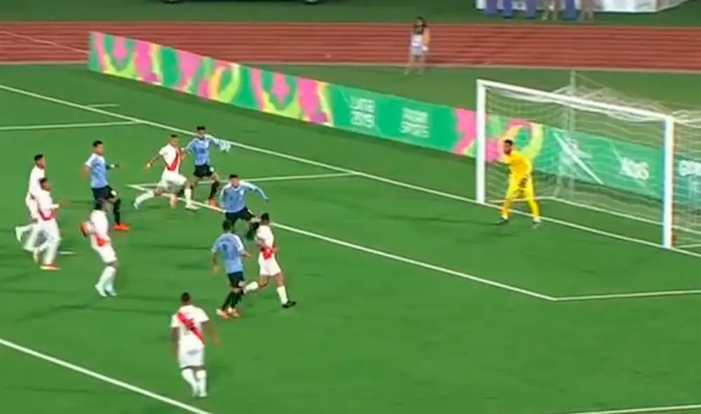 Darwin Núñez le anotó el primer gol a la selección peruana de fútbol masculino en los Juegos Panamericanos 2019. | Foto: TV Perú