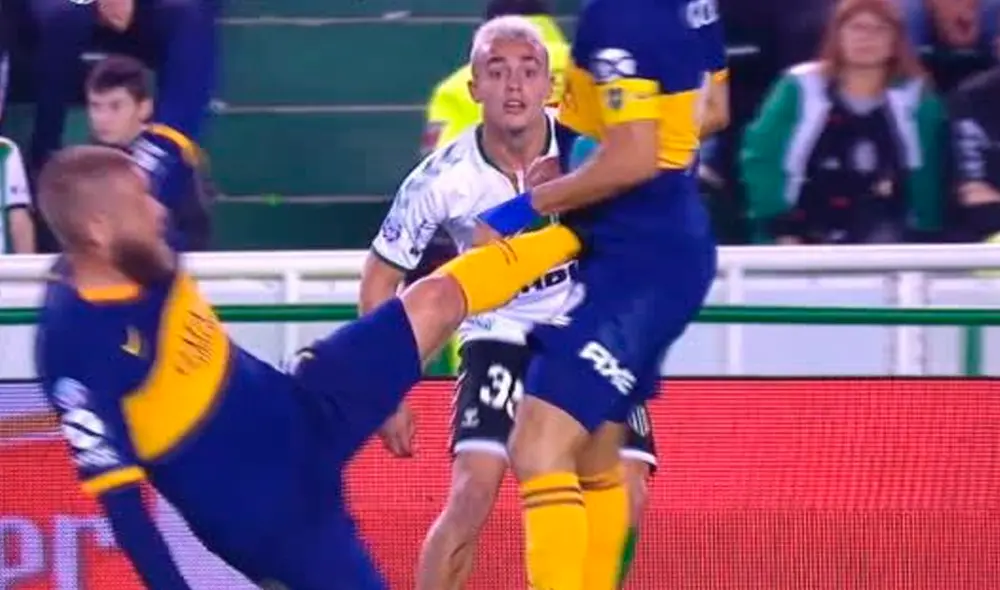 Daniele De Rossi cometió una dura entrada contra su propio compañero en partido entre Boca Juniors vs. Banfield. Daniele De Rossi cometió una dura entrada contra su propio compañero en partido entre Boca Juniors vs. Banfield.