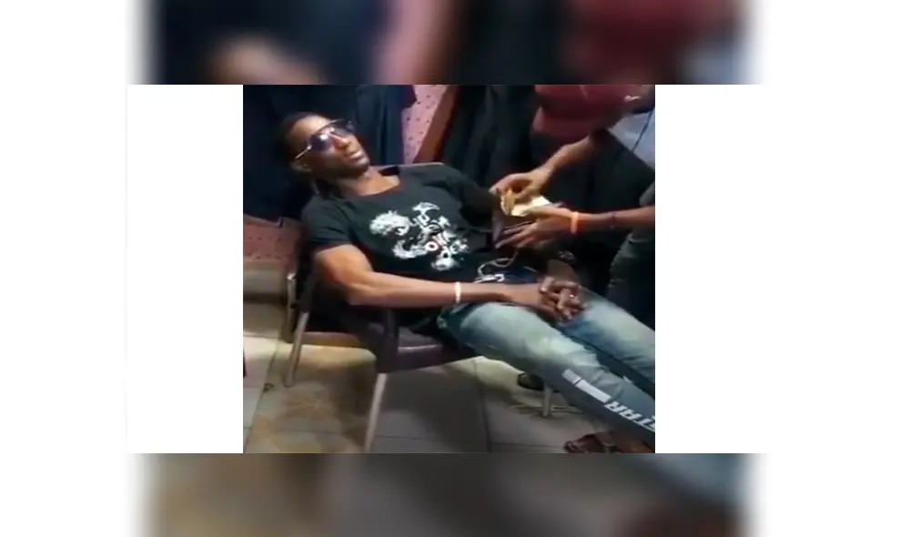 Delincuente intenta quitar la billetera de joven que creía dormido pero se lleva una lección [VIDEO]