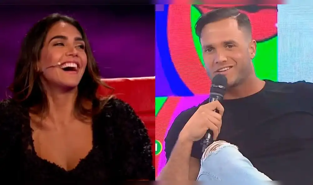 Fabio Agostini encara a Vania Bludau