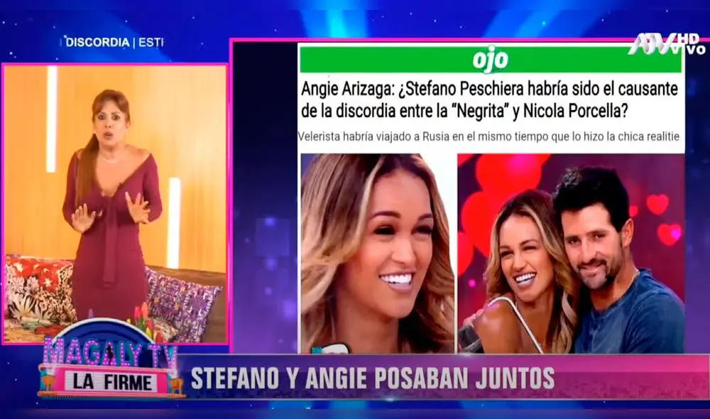 Magaly Medina se pronuncia sobre declaraciones de Nicola Porcella donde revela que fue víctima de una infidelidad  Foto: captura de ATV