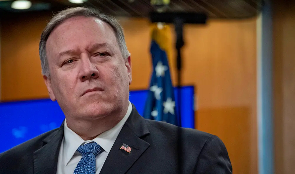 El Secretario de Estado de los Estados Unidos, Mike Pompeo, en la Sala de prensa del Departamento de Estado en Washington, DC. | Foto: Eric Baradat / AFP