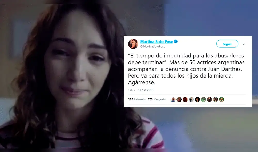 Famosas respaldan a Thelma Fardín tras denuncia contra Juan Darthés [VIDEO]