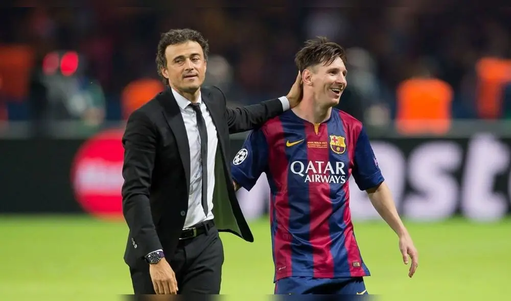 Luis Enrique y Lionel Messi. Luis Enrique y Lionel Messi.