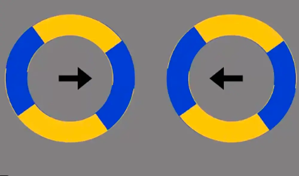 El truco está en los dos colores de los anillos. Foto: @jagarikin / Twitter El truco está en los dos colores de los anillos. Foto: @jagarikin / Twitter