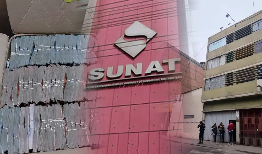 Sunat: Fiscalía y Policía Nacional hallan 4 millones de soles en casa donde se realizaba operativo por presunta organización criminal integrada por funcionarios de Sunat. Foto composición de Fabrizio Oviedo/La República/URPI/ Jessica Merino Sunat: Fiscalía y Policía Nacional hallan 4 millones de soles en casa donde se realizaba operativo por presunta organización criminal integrada por funcionarios de Sunat. Foto composición de Fabrizio Oviedo/La República/URPI/ Jessica Merino