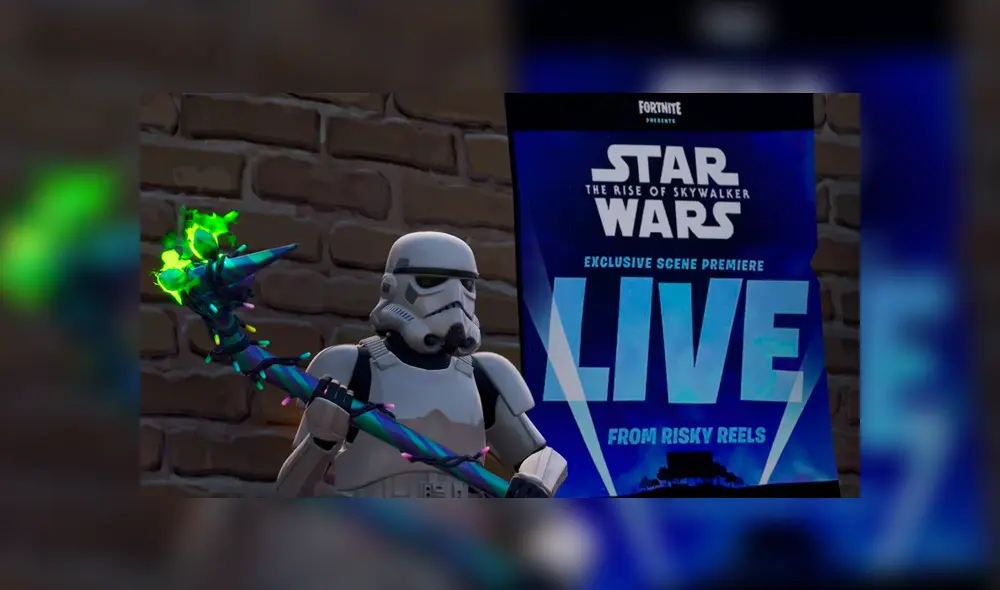 El evento más grande de Fortnite Battle Royale mostrará escena exclusiva de Star Wars: El Ascenso de Skywalker. Revisa el horario en Perú, México, España y más. El evento más grande de Fortnite Battle Royale mostrará escena exclusiva de Star Wars: El Ascenso de Skywalker. Revisa el horario en Perú, México, España y más.