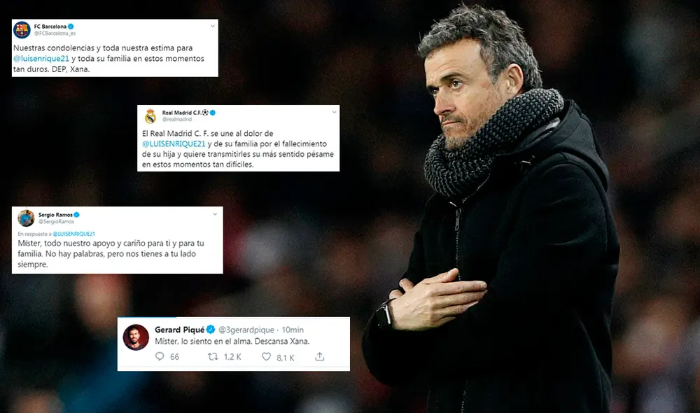 Fallecimiento de la hija de Luis Enrique provocó una gran conmoción en el mundo del fútbol. | Foto: EFE / Twitter Fallecimiento de la hija de Luis Enrique provocó una gran conmoción en el mundo del fútbol. | Foto: EFE / Twitter