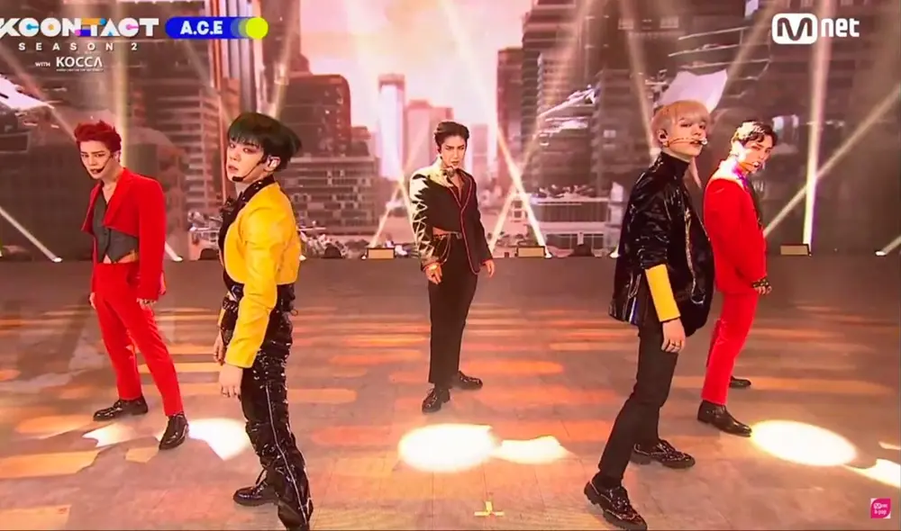 A.C.E. replicó el concepto X-EXO en su special stage para el KCON:TACT de otoño. Foto: Beat Interactive. A.C.E. replicó el concepto X-EXO en su special stage para el KCON:TACT de otoño. Foto: Beat Interactive.