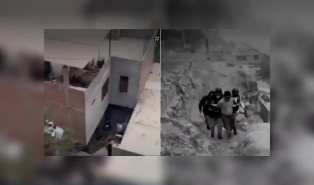 Sujeto fue trasladado a la comisaría del sector. Foto: captura de Canal N Sujeto fue trasladado a la comisaría del sector. Foto: captura de Canal N