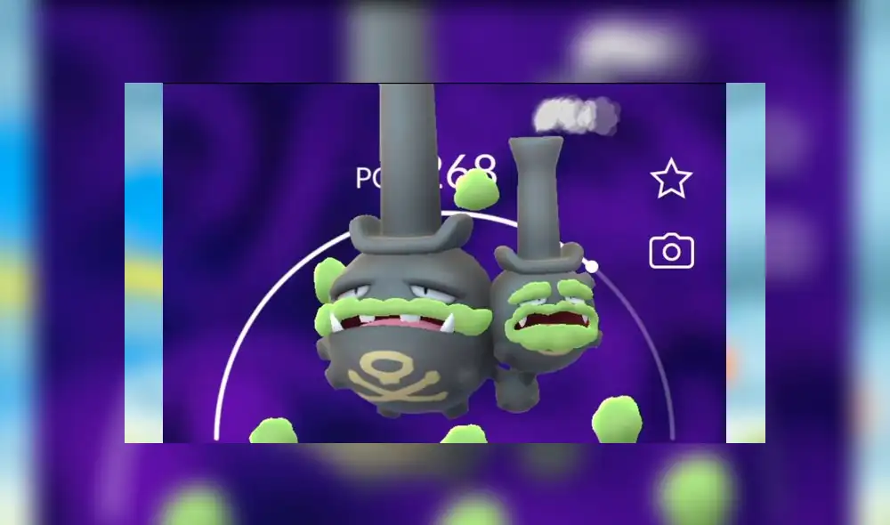 Así se ve el Weezing de Galar, el primer pokémon de la octava generación en llegar a Pokémon GO.