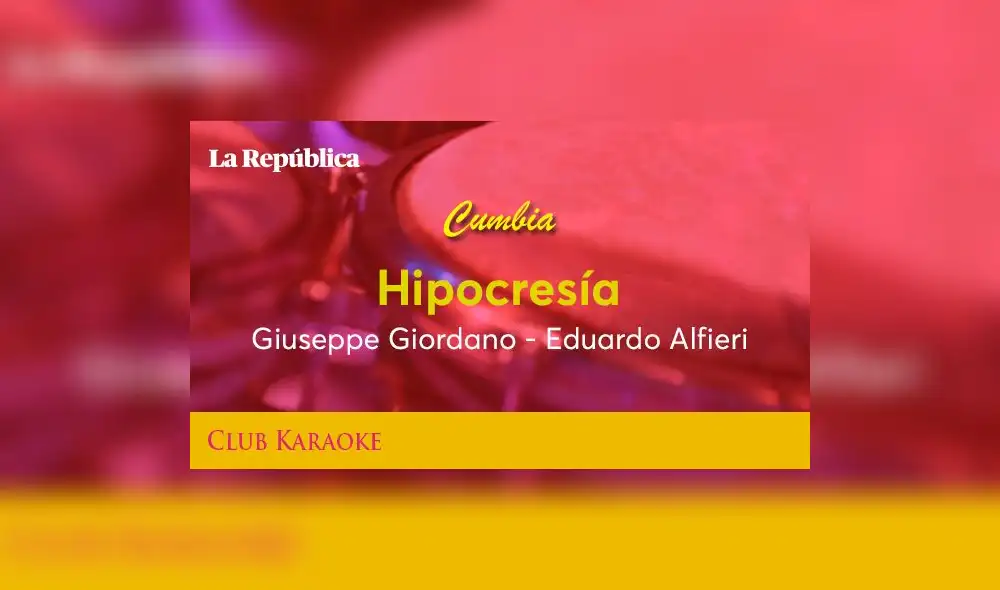 Hipocresía, Giuseppe Giordano – canción de Eduardo Alfieri